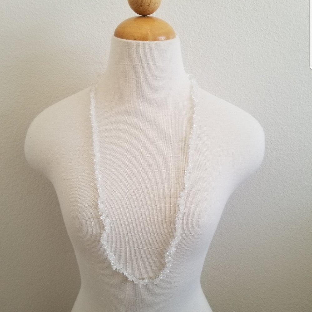 Quartz Gemstone Chip Necklace